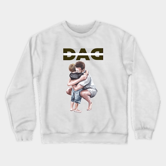 Dad hug Crewneck Sweatshirt by Beyond TShirt